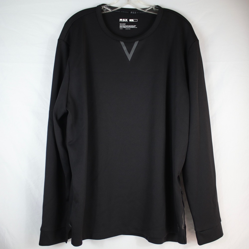 MSX by Michael Strahan Black Athletic Long Sleeve Sweatshirt‎ Mens Size XL